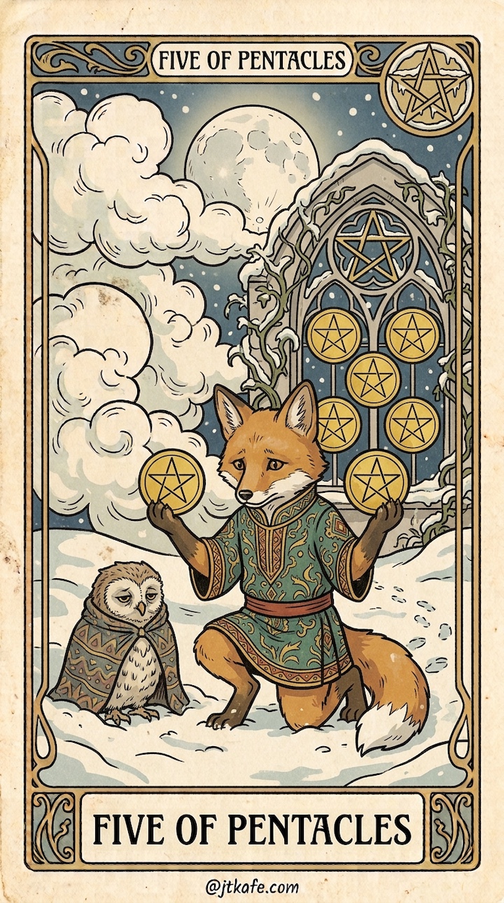 Five of Pentacles Reversed